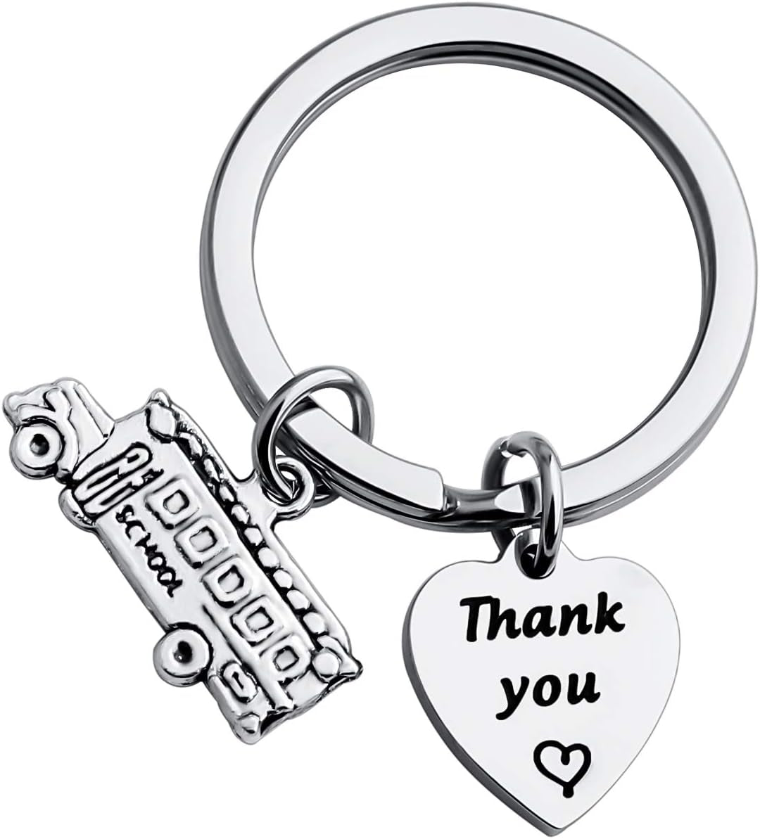 Thank You Gift for School Bus Driver Keychain Appreciation Gift End of the School Year Gift