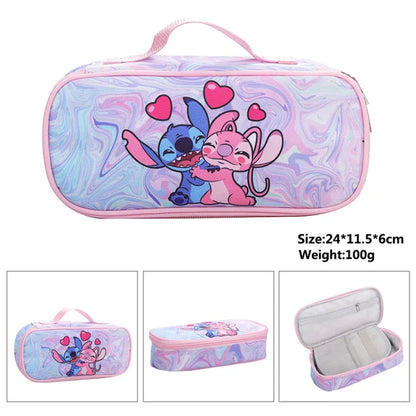 Stitch Primary School Bag Children'S Cartoon Backpack Backpack Boys Girls Anime Kawaii Cartoon School Bag Mochila