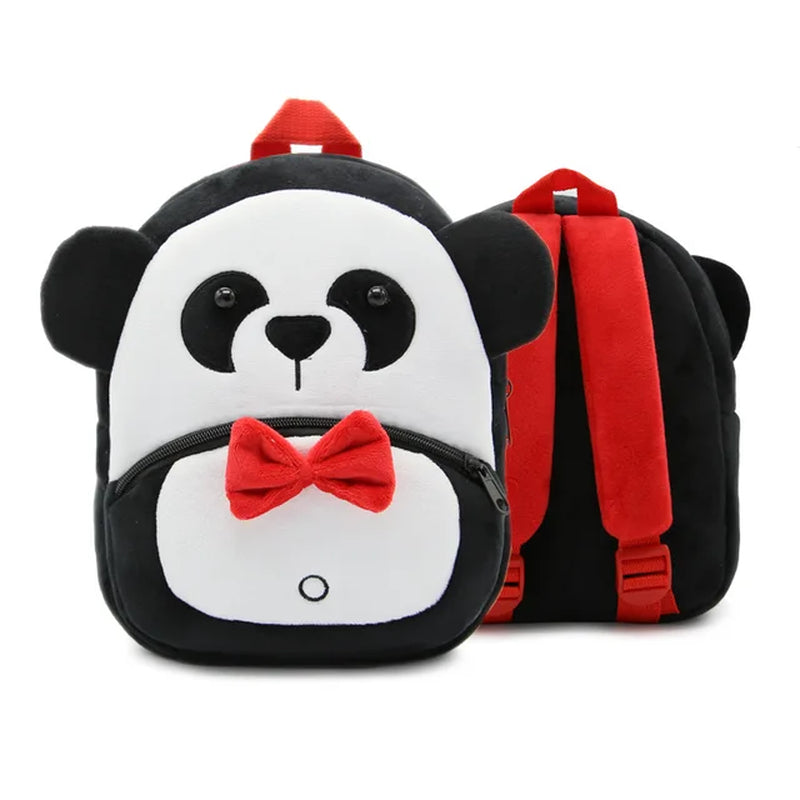 Animal Cute Children'S School Bag Burden-Reduction Backpack Cartoon Plush Backpack Kindergarten Early Education School Bag