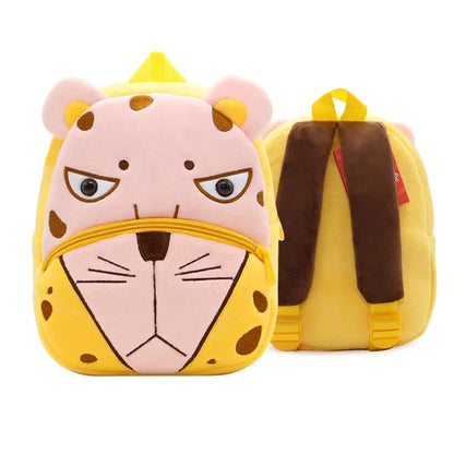 Animal Cute Children'S School Bag Burden-Reduction Backpack Cartoon Plush Backpack Kindergarten Early Education School Bag