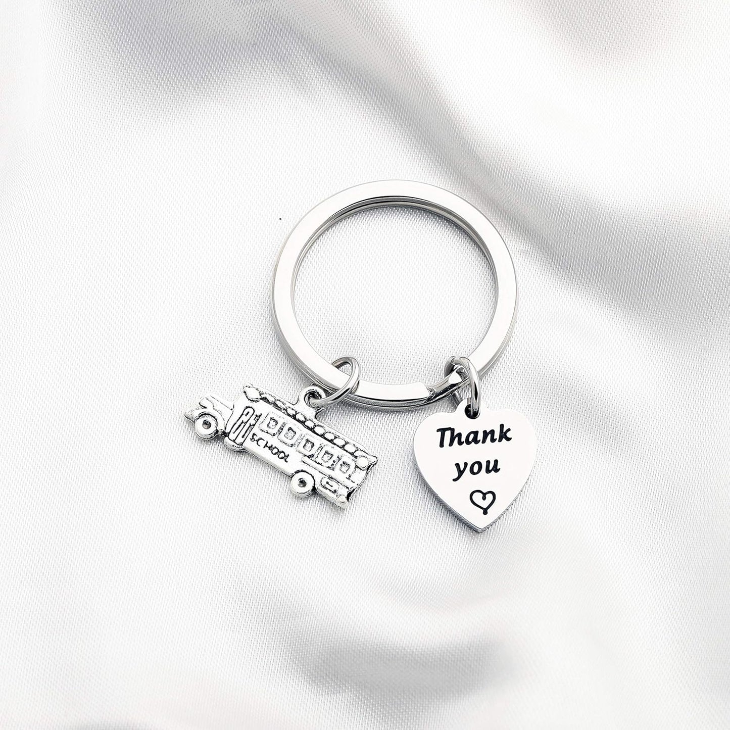 Thank You Gift for School Bus Driver Keychain Appreciation Gift End of the School Year Gift