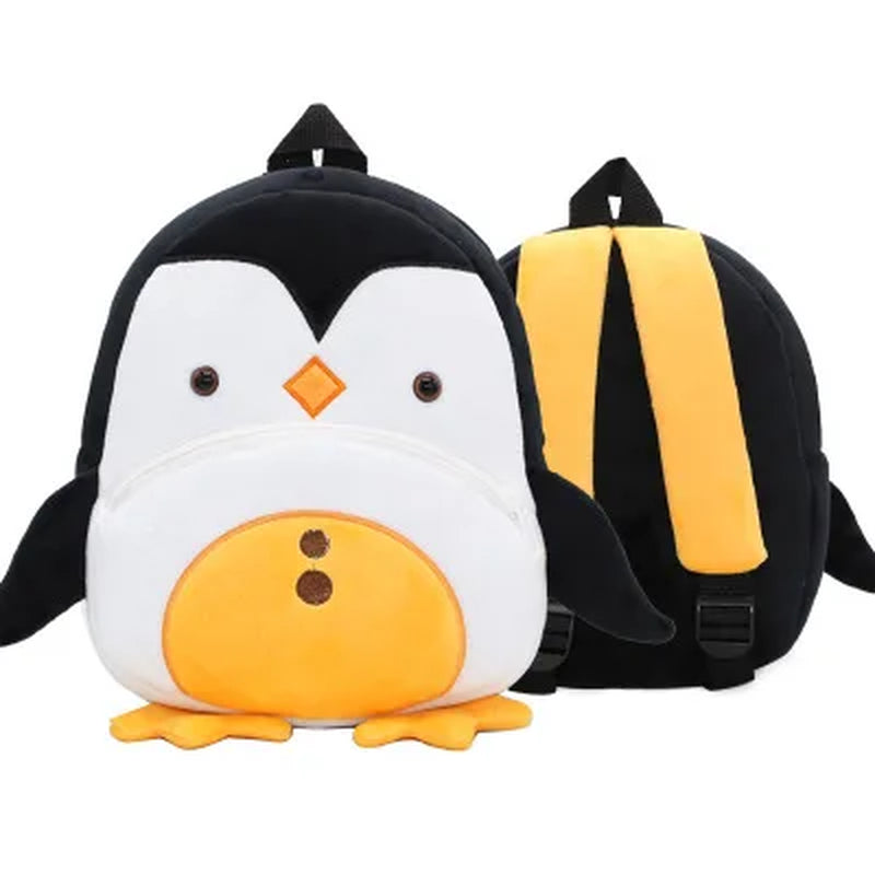 Animal Cute Children'S School Bag Burden-Reduction Backpack Cartoon Plush Backpack Kindergarten Early Education School Bag