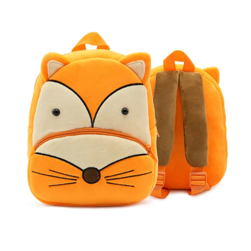 Animal Cute Children'S School Bag Burden-Reduction Backpack Cartoon Plush Backpack Kindergarten Early Education School Bag