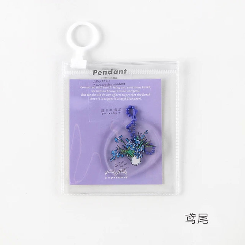 Acrylic Keychain Clear Keychains for School Student Crafting School