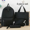 4 Pieces/Set School Bags for Teenager Kawaii Backpack Student Waterproof Canvas School Backpack