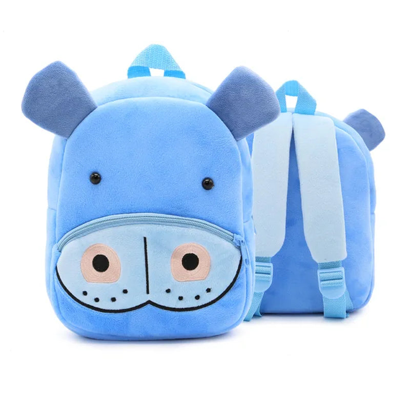 Animal Cute Children'S School Bag Burden-Reduction Backpack Cartoon Plush Backpack Kindergarten Early Education School Bag