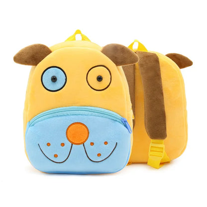 Animal Cute Children'S School Bag Burden-Reduction Backpack Cartoon Plush Backpack Kindergarten Early Education School Bag