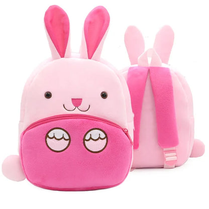 Animal Cute Children'S School Bag Burden-Reduction Backpack Cartoon Plush Backpack Kindergarten Early Education School Bag