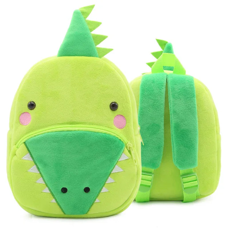 Animal Cute Children'S School Bag Burden-Reduction Backpack Cartoon Plush Backpack Kindergarten Early Education School Bag